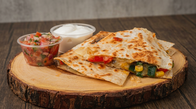 Veggie Quesadilla.