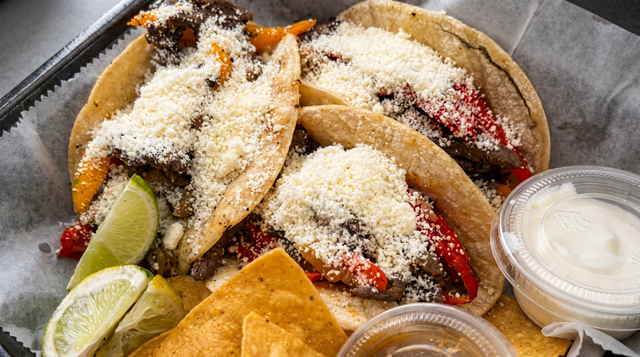 Sizzling Alambre Tacos.