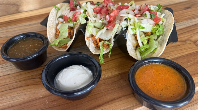 Chicken Tinga Tacos.