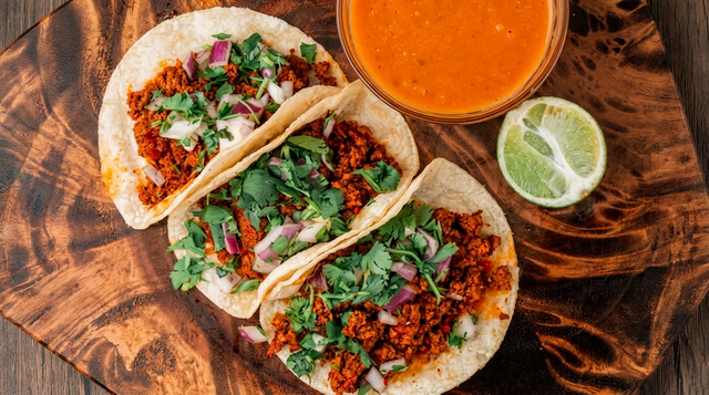 Chorizo & Potato Tacos.