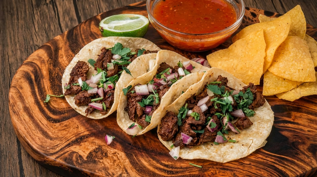 Steak Tacos.